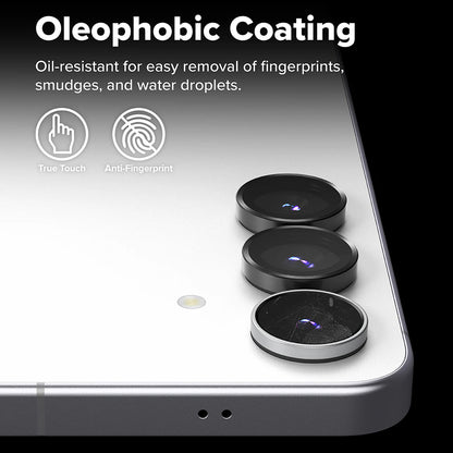 Ringke bakkamera beskyttelsesfilm for Samsung Galaxy S25 FE, herdet glass, sett med 2 stk, svart