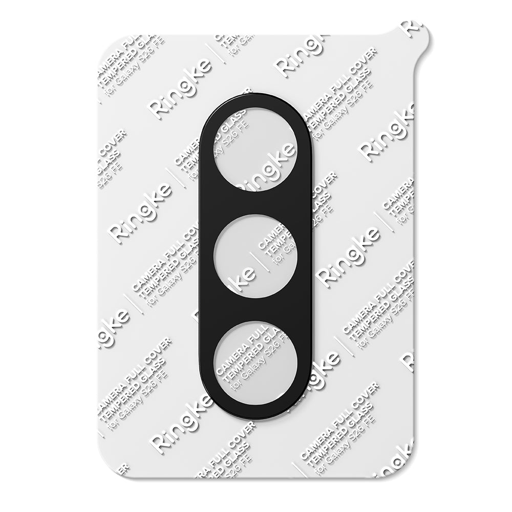 Ringke bakkamera beskyttelsesfilm for Samsung Galaxy S26 FE S741, herdet glass, sett med 2 stk, svart