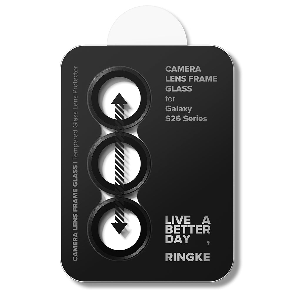 Beskyttelsesfolie Ringke Bakre Kamera for Samsung Galaxy S26 Plus S947 / S26, Herdet Glass, Sett med 2 stykker, Svart