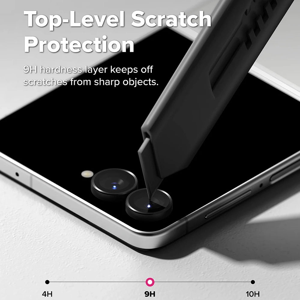Ringke bakkamera beskyttelsesfilm for Samsung Galaxy Z Flip8 F776, herdet glass, sett med 2 stk, svart