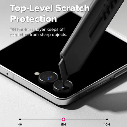 Ringke bakkamera beskyttelsesfilm for Samsung Galaxy Z Flip8 F776, herdet glass, sett med 2 stk, svart