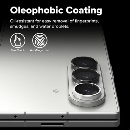Beskyttelsesfolie Ringke Bakre Kamera for Samsung Galaxy Z Fold7 F966, Herdet Glass, Sett med 2 stykker, Svart