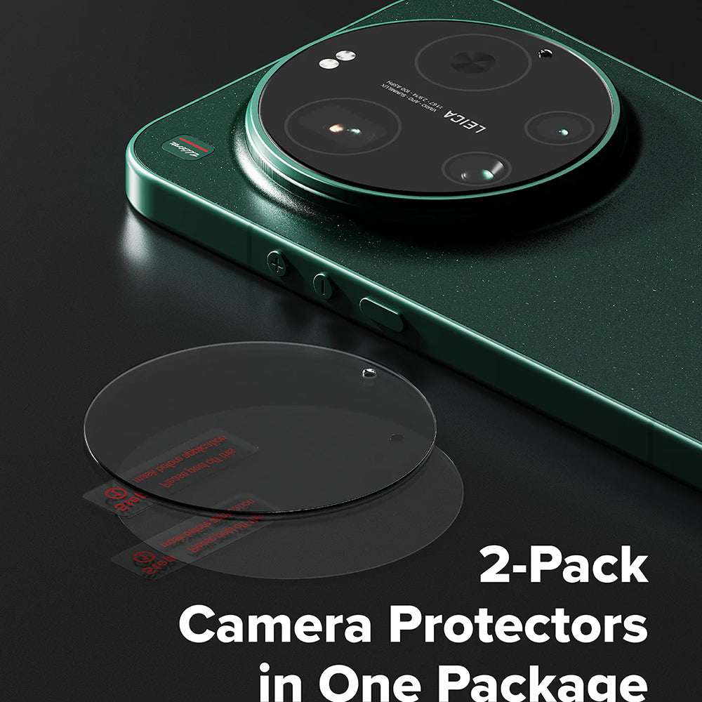 Beskyttelsesfilm for Ringke bakre kamera til Xiaomi 17 Ultra, herdet glass, sett med 2 stk, gjennomsiktig