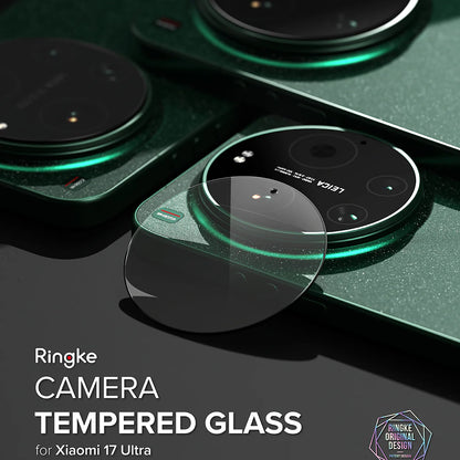 Beskyttelsesfilm for Ringke bakre kamera til Xiaomi 17 Ultra, herdet glass, sett med 2 stk, gjennomsiktig