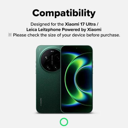 Beskyttelsesfilm for Ringke bakre kamera til Xiaomi 17 Ultra, herdet glass, sett med 2 stk, gjennomsiktig