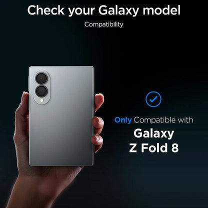 Beskyttelsesfilm for bakre kamera Spigen GlastR EZ FIT Optik Pro HD for Samsung Galaxy Z Fold8 F971, herdet glass, sett med 2 stk, svart AGL11944