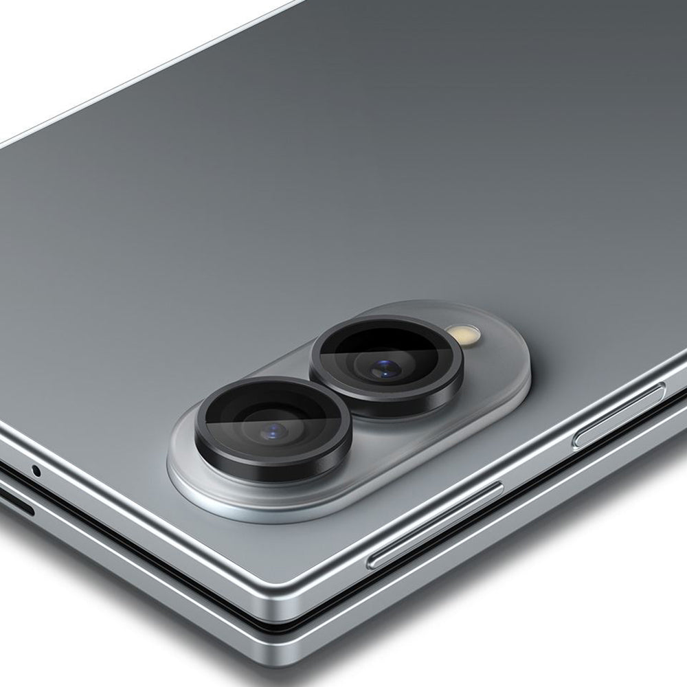 Beskyttelsesfilm for bakre kamera Spigen GlastR EZ FIT Optik Pro HD for Samsung Galaxy Z Fold8 F971, herdet glass, sett med 2 stk, svart AGL11944