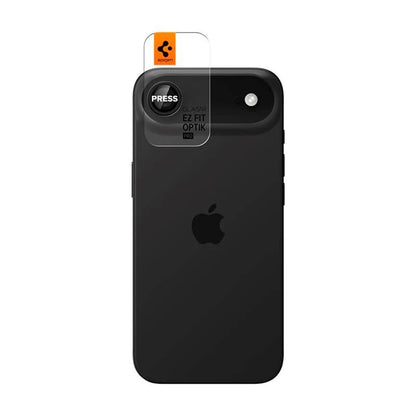 Bakre kamera beskyttelsesfilm Spigen GlastR EZ FIT Optik Pro for Apple iPhone 17 Air, Herdet glass, Sett med 2 stykker, Svart