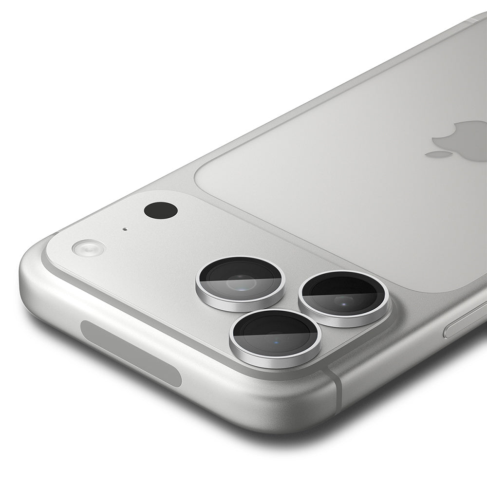 Bakre kameralinsebeskyttelse Spigen GlastR EZ FIT Optik Pro for Apple iPhone 18 Pro / 18 Pro Max, Herdet glass, Sett med 2 stk, Sølv AGL12046