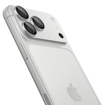 Bakre kameralinsebeskyttelse Spigen GlastR EZ FIT Optik Pro for Apple iPhone 18 Pro / 18 Pro Max, Herdet glass, Sett med 2 stk, Sølv AGL12046