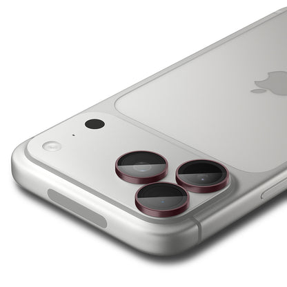 Bakre kamerabeskyttelsesfilm Spigen GlastR EZ FIT Optik Pro for Apple iPhone 18 Pro / 18 Pro Max, Herdet glass, Sett med 2 stk, Burgunder AGL12044