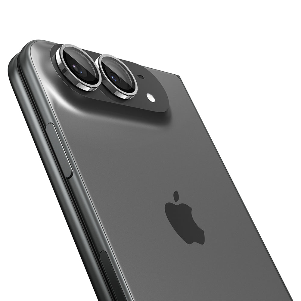 Bakre kameralinsebeskyttelse Spigen GlastR EZ FIT Optik Pro for Apple iPhone Duo, Herdet glass, Sett med 2 stk, Grå AGL12012