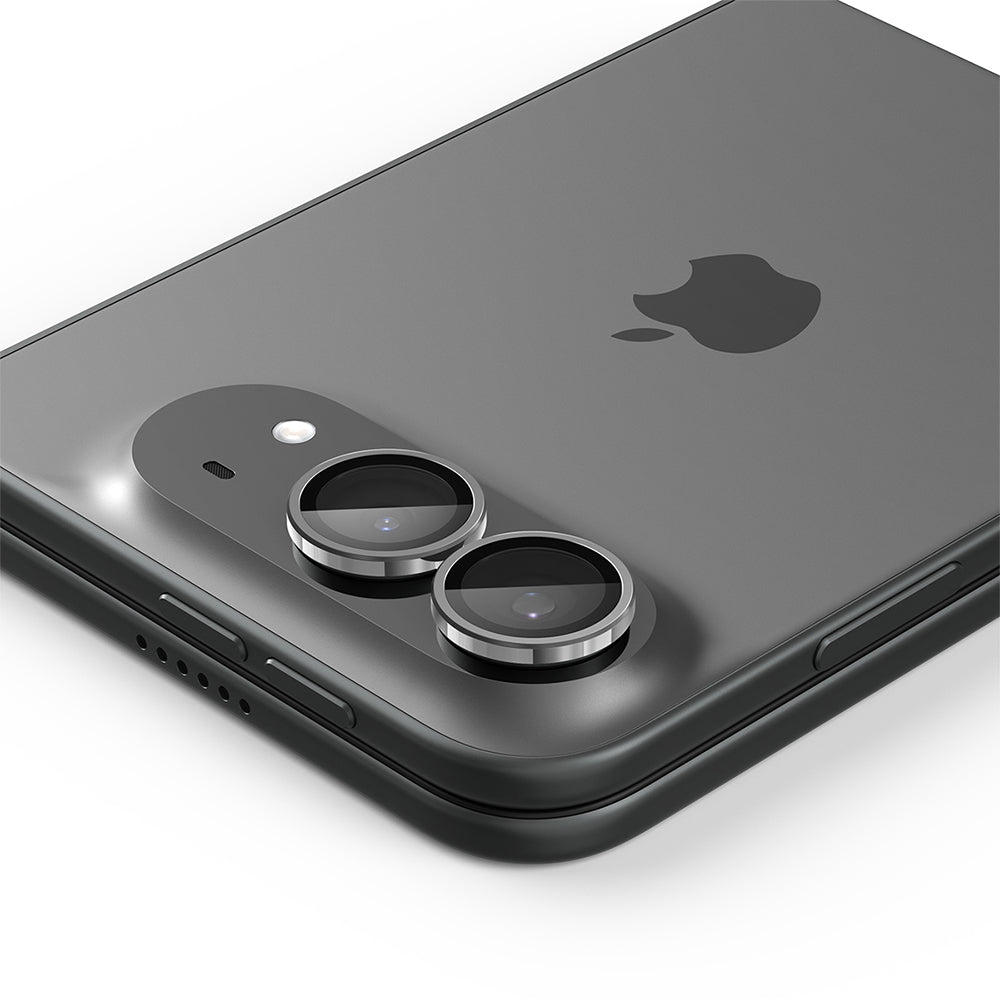 Bakre kameralinsebeskyttelse Spigen GlastR EZ FIT Optik Pro for Apple iPhone Duo, Herdet glass, Sett med 2 stk, Grå AGL12012