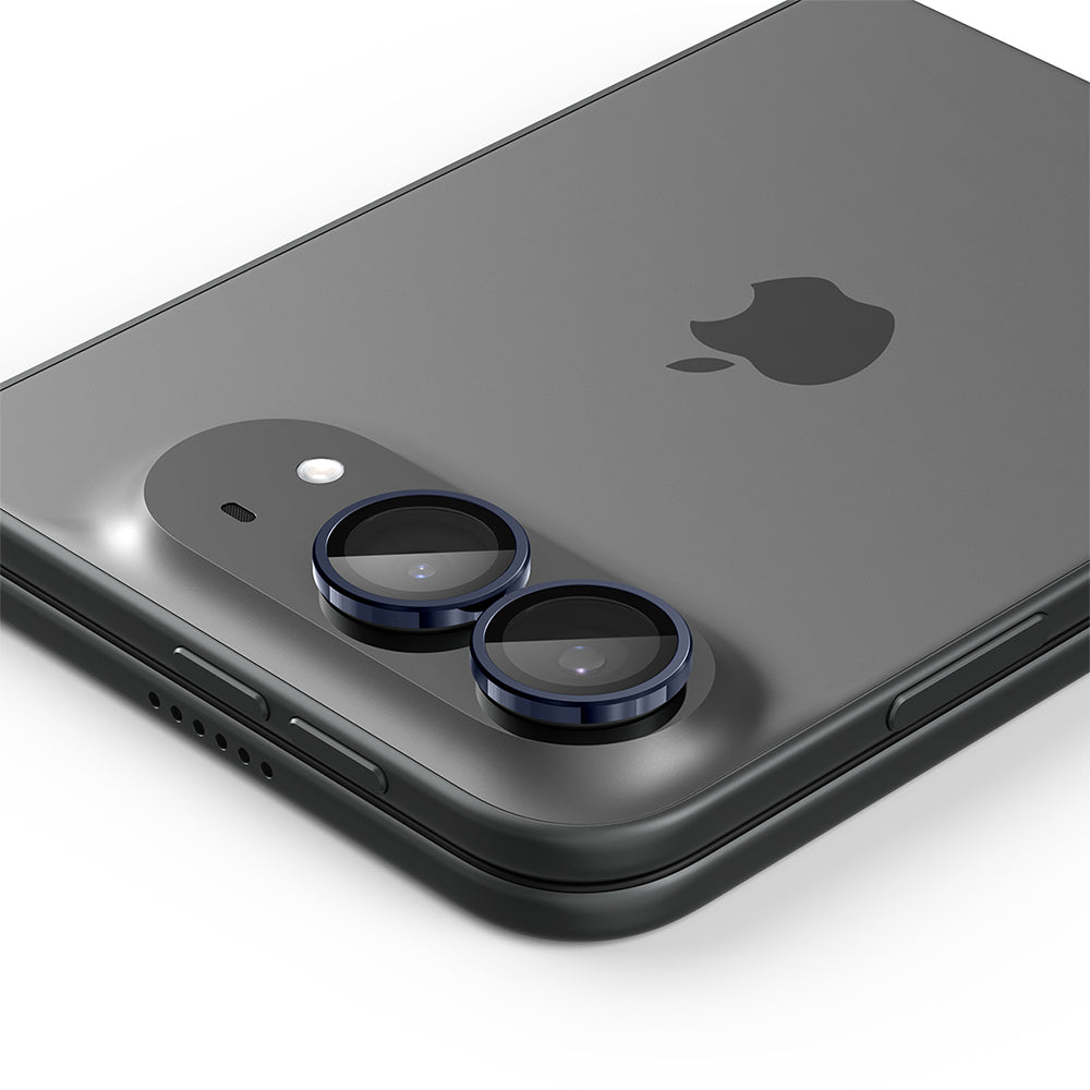 Bakre kameralinsebeskyttelse Spigen GlastR EZ FIT Optik Pro for Apple iPhone Duo, Herdet glass, Sett med 2 stk, Marineblå AGL12011