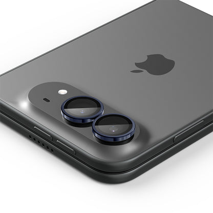 Bakre kameralinsebeskyttelse Spigen GlastR EZ FIT Optik Pro for Apple iPhone Duo, Herdet glass, Sett med 2 stk, Marineblå AGL12011