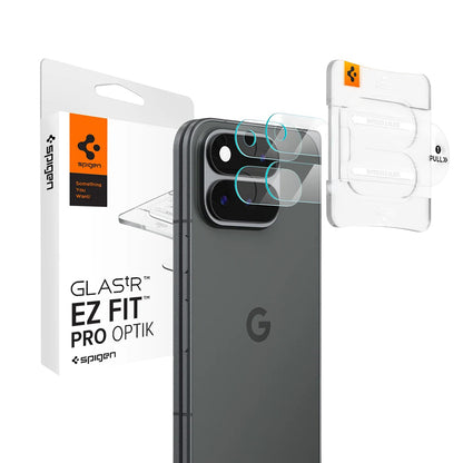 Beskyttelsesfilm for bakre kamera Spigen GlastR EZ FIT Optik Pro for Google Pixel 11 Pro Fold, Herdet glass, Sett med 2 stk, Transparent AGL11491