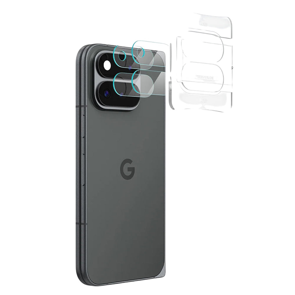 Beskyttelsesfilm for bakre kamera Spigen GlastR EZ FIT Optik Pro for Google Pixel 11 Pro Fold, Herdet glass, Sett med 2 stk, Transparent AGL11491