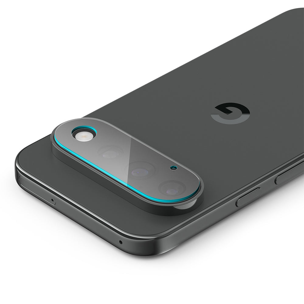 Bakre kameralinsebeskyttelse Spigen GlastR EZ FIT Optik Pro for Google Pixel 11 Pro, Herdet glass, Sett med 2 stk, Svart AGL11484