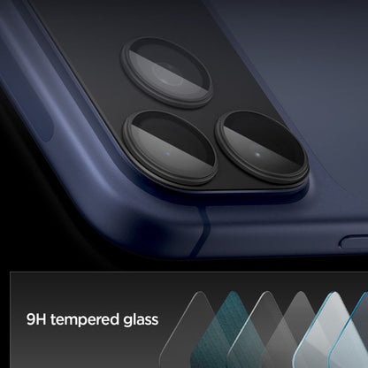 Bakre kamera beskyttelsesfilm Spigen GlastR EZ FIT Optik Pro XL for Apple iPhone 17 Pro, Herdet glass, Svart AGL10644