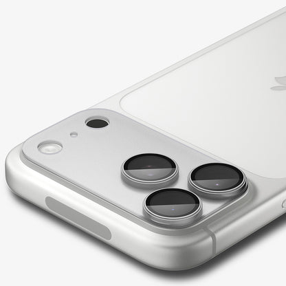 Bakre kameralinsebeskyttelse Spigen GlastR EZ FIT Optik Pro XL for Apple iPhone 18 Pro Max, Herdet glass, Sølv AGL12042