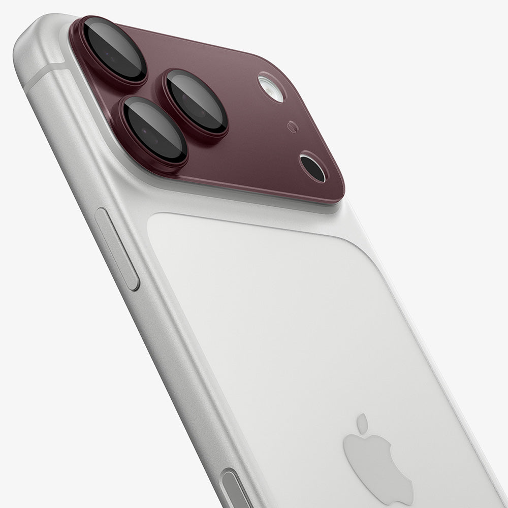Beskyttelsesfilm for bakre kamera Spigen GlastR EZ FIT Optik Pro XL for Apple iPhone 18 Pro Max, Herdet glass, Burgunder AGL12040