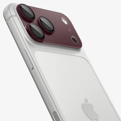 Beskyttelsesfilm for bakre kamera Spigen GlastR EZ FIT Optik Pro XL for Apple iPhone 18 Pro Max, Herdet glass, Burgunder AGL12040