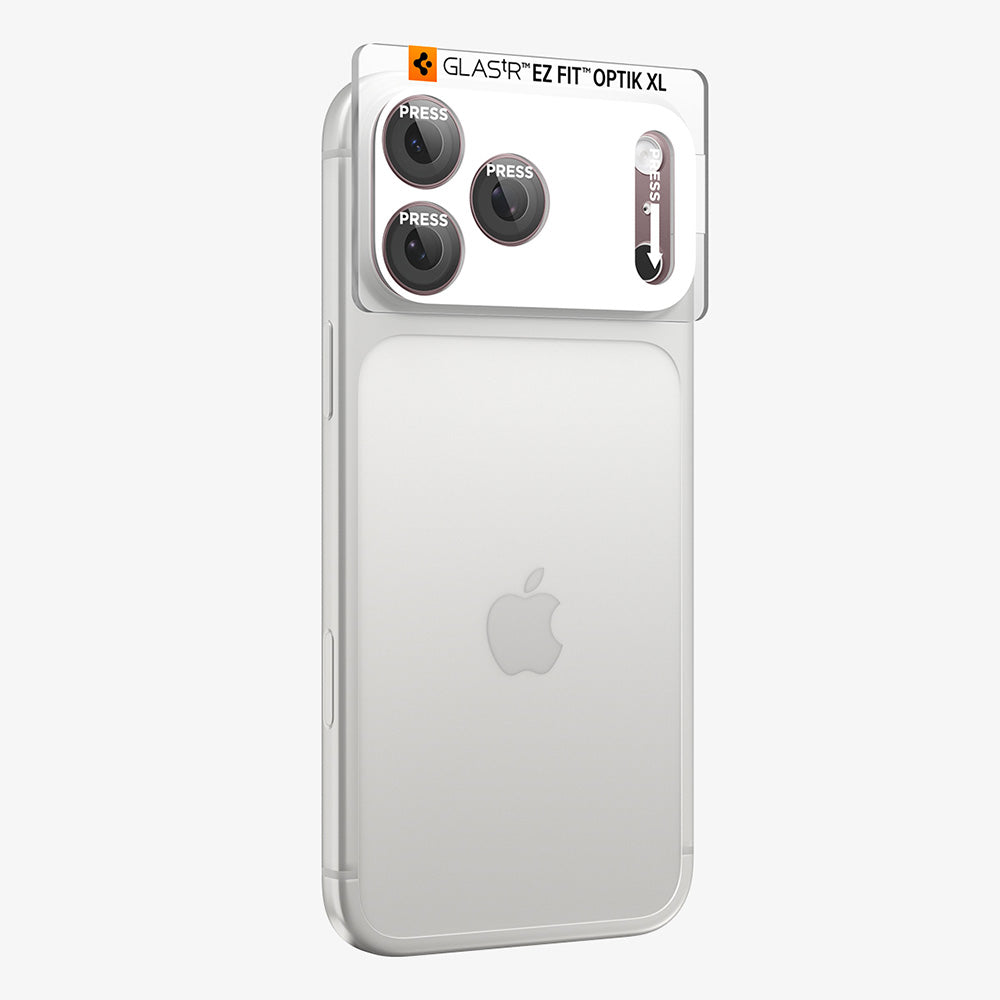 Beskyttelsesfilm for bakre kamera Spigen GlastR EZ FIT Optik Pro XL for Apple iPhone 18 Pro Max, Herdet glass, Burgunder AGL12040