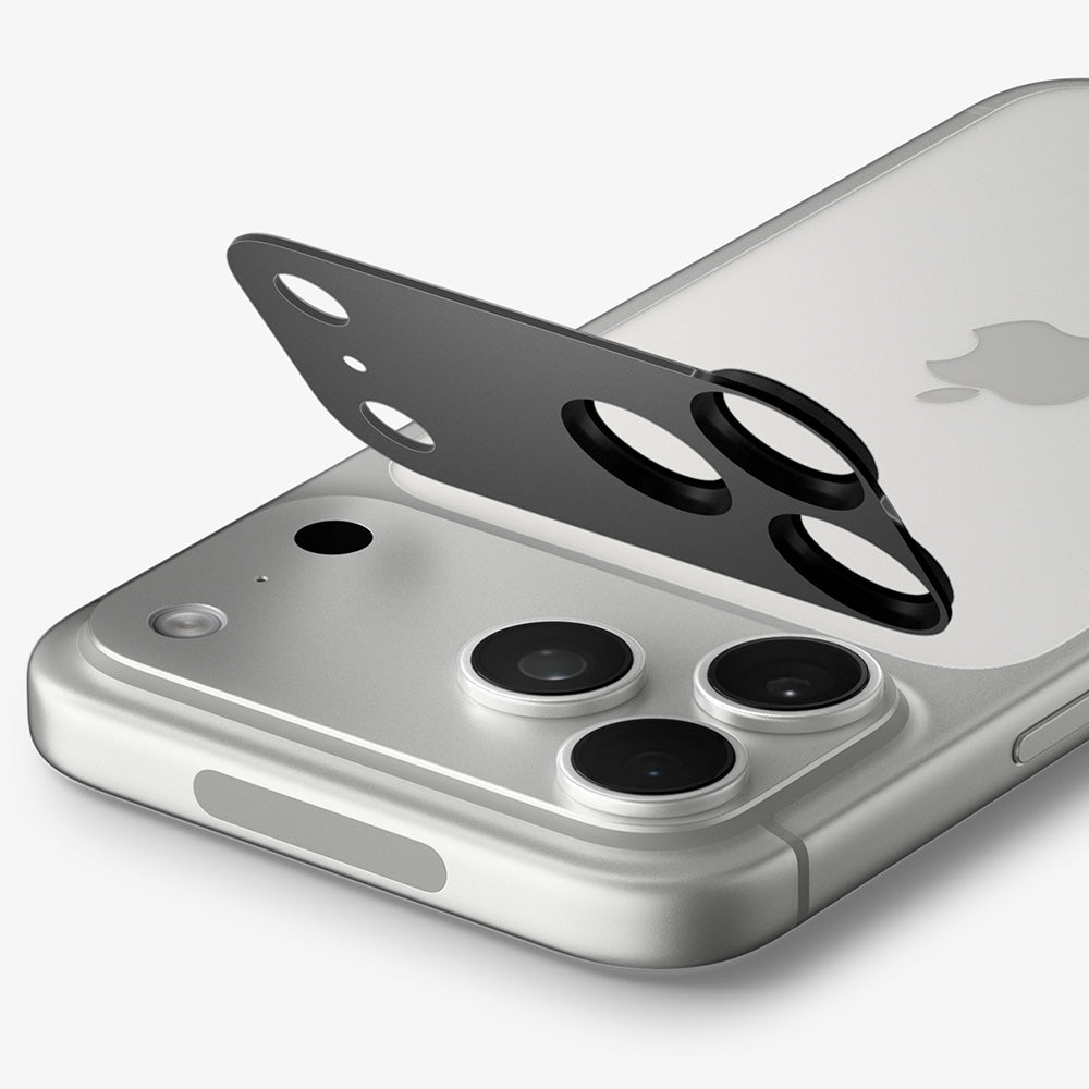 Bakre kameralinsebeskyttelse Spigen GlastR EZ FIT Optik Pro XL for Apple iPhone 18 Pro, Herdet glass, Mørkegrå AGL12035