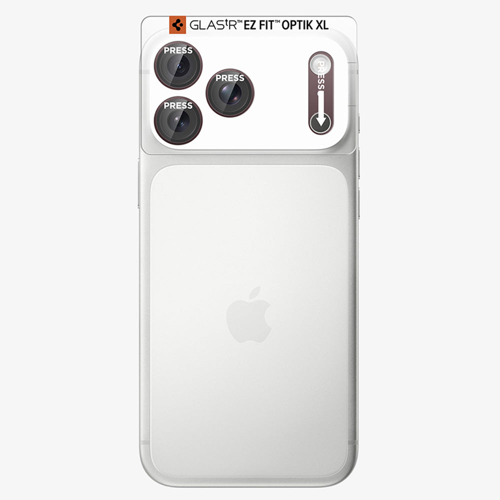 Beskyttelsesfilm for bakre kamera Spigen GlastR EZ FIT Optik Pro XL for Apple iPhone 18 Pro, Herdet glass, Burgunder AGL12036