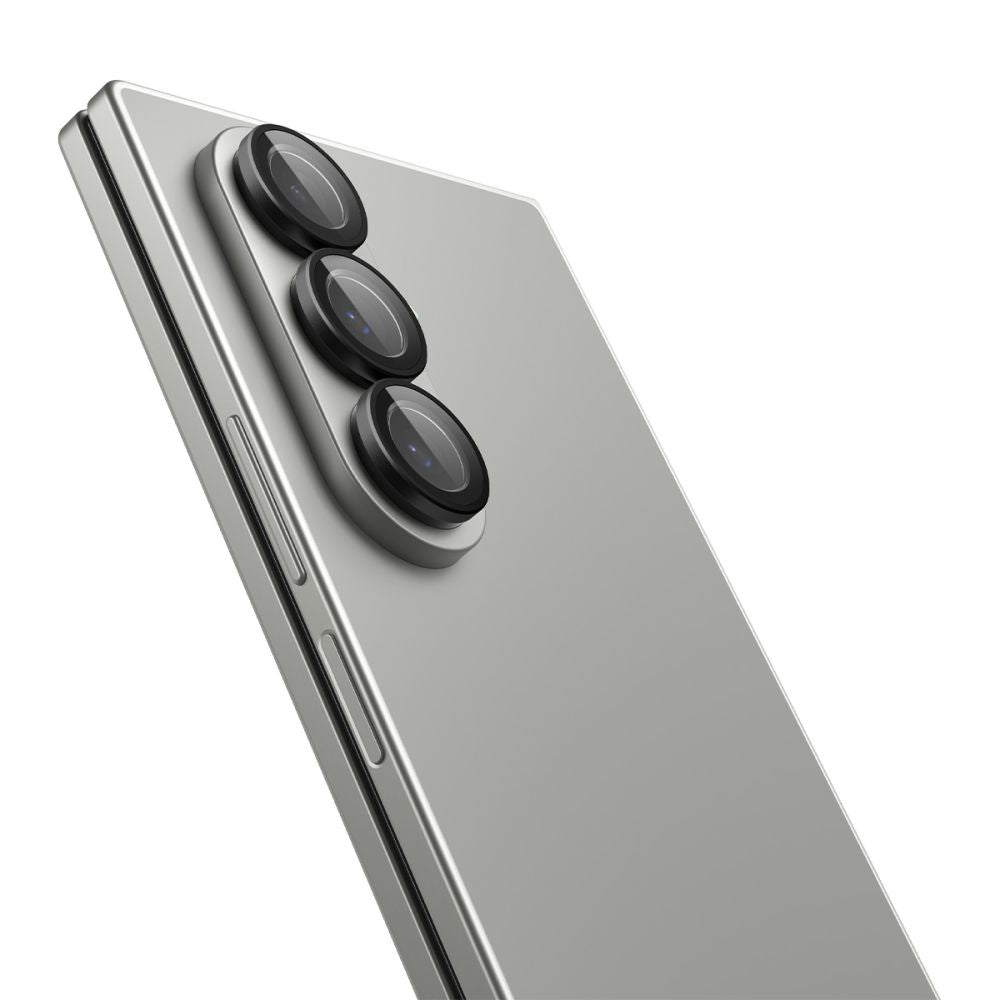 Bakre kamera beskyttelsesfilm Spigen GlastR EZ FIT Optik Pro HD for Samsung Galaxy Z Fold7 F966, Herdet glass, Sett med 2 stykker, Svart AGL09581