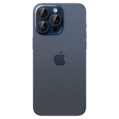 Bakre kamerabeskyttelsesfolie Spigen GlastR EZ FIT Optik Pro for Apple iPhone 16 Pro Max / 16 Pro, Herdet glass, Sett med 2 stykker, Blå