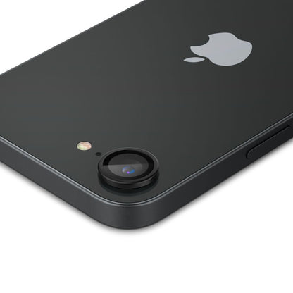 Bakre kamerabeskyttelsesfolie Spigen GlastR EZ FIT Optik Pro for Apple iPhone 17e / 16e, Herdet glass, Sett med 2 stykker, Svart AGL09279