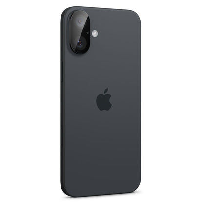 Beskyttelsesfolie for bakre kamera Spigen GlastR Optik for Apple iPhone 16 Plus / 16, Herdet glass, Sett med 2 stykker, Svart AGL07922