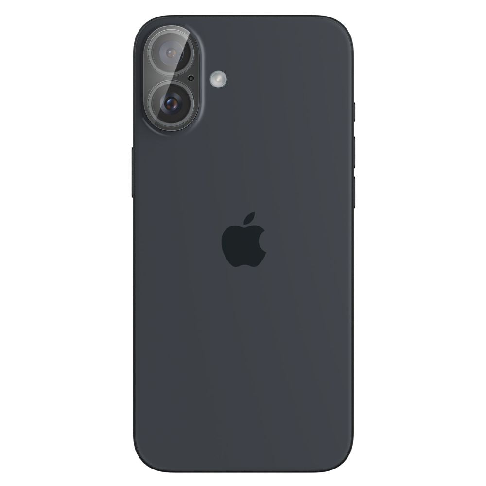 Beskyttelsesfilm for bakre kamera Spigen GlastR Optik for Apple iPhone 16 Plus / 16, Herdet glass, Sett med 2 stk, Transparent AGL07923