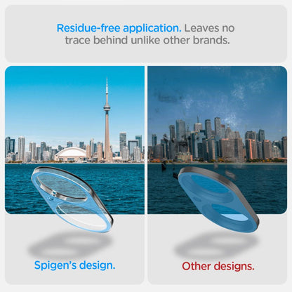 Beskyttelsesfilm for bakre kamera Spigen GlastR Optik for Apple iPhone 16 Plus / 16, Herdet glass, Sett med 2 stk, Transparent AGL07923
