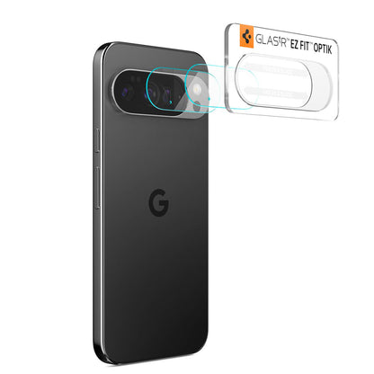 Beskyttelsesfilm for bakre kamera Spigen GlastR Optik for Google Pixel 10 Pro, herdet glass, sett med 2 stk, gjennomsiktig AGL09662