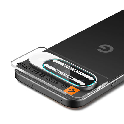Beskyttelsesfilm for bakre kamera Spigen GlastR Optik for Google Pixel 10, herdet glass, sett med 2 stk, gjennomsiktig AGL09661