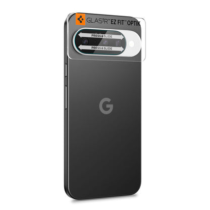 Beskyttelsesfilm for bakre kamera Spigen GlastR Optik for Google Pixel 10, herdet glass, sett med 2 stk, gjennomsiktig AGL09661