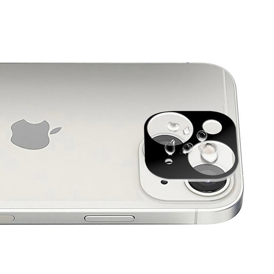 Bakre kameralinsebeskyttelse Techsuit for Apple iPhone 13 mini / 13, Herdet glass, Svart