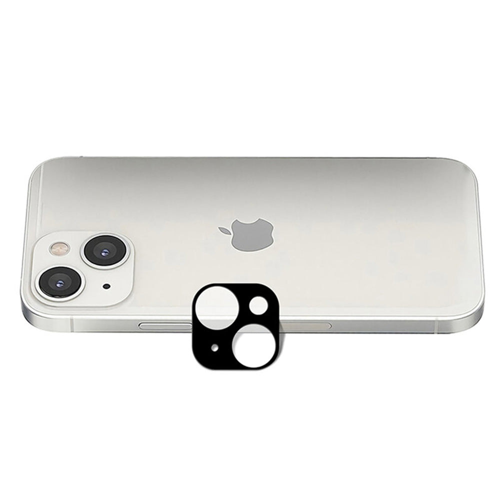 Bakre kameralinsebeskyttelse Techsuit for Apple iPhone 13 mini / 13, Herdet glass, Svart