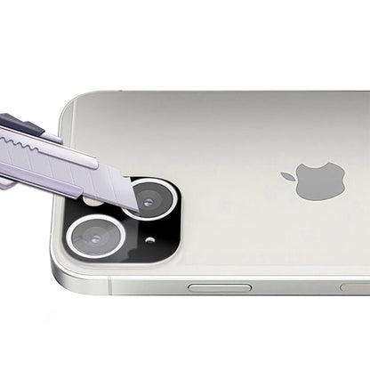 Bakre kameralinsebeskyttelse Techsuit for Apple iPhone 13 mini / 13, Herdet glass, Svart