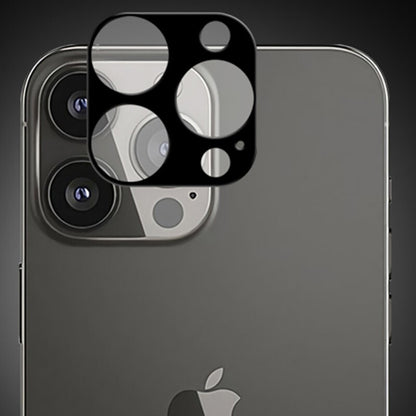 Bakre kameralinsebeskyttelse Techsuit for Apple iPhone 13 Pro Max / 13 Pro, Herdet glass, svart