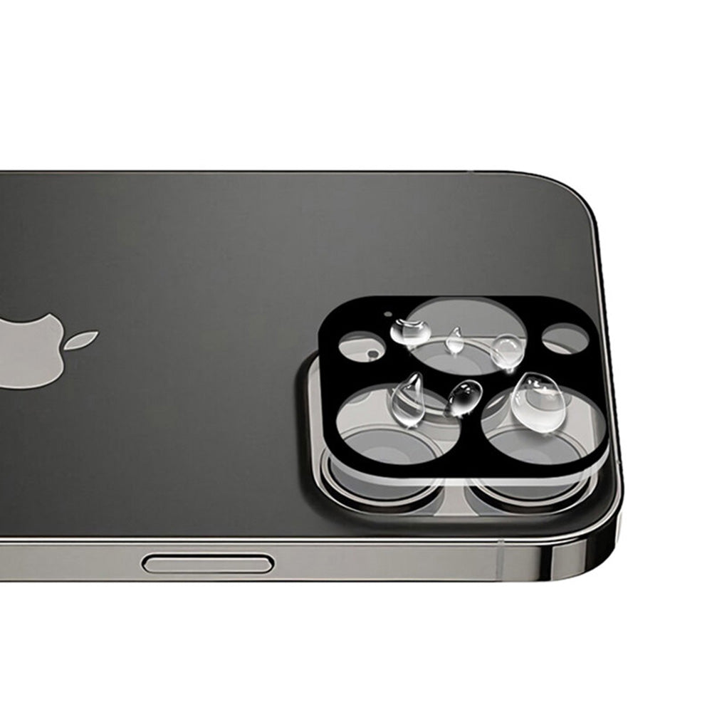 Bakre kameralinsebeskyttelse Techsuit for Apple iPhone 13 Pro Max / 13 Pro, Herdet glass, svart