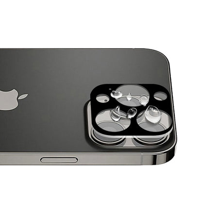 Bakre kameralinsebeskyttelse Techsuit for Apple iPhone 13 Pro Max / 13 Pro, Herdet glass, svart