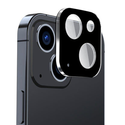 Techsuit bakre kamerabeskyttelsesfilm for Apple iPhone 15 Plus / 15, herdet glass, svart