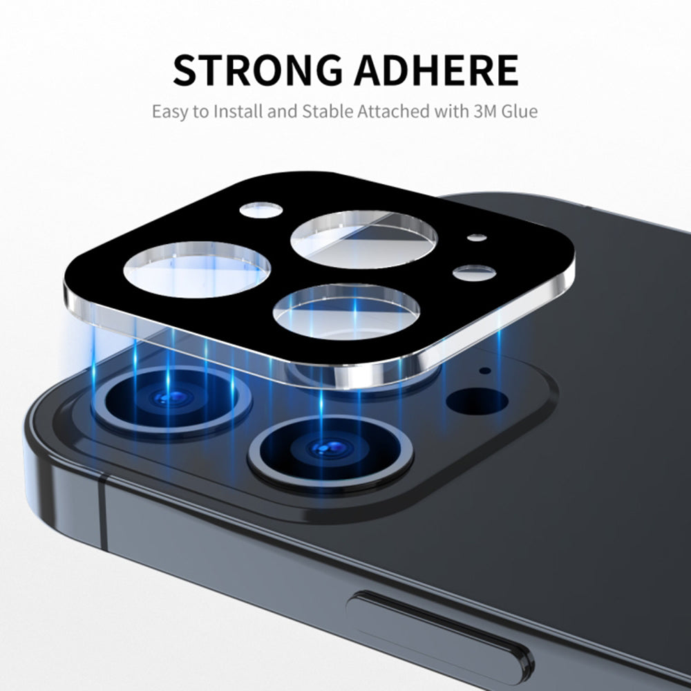 Techsuit bakre kamerabeskyttelsesfilm for Apple iPhone 16 Plus / 16, herdet glass, svart