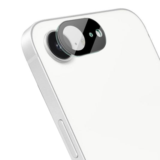 Bakre kameralinsebeskyttelse Techsuit for Apple iPhone 17e / 16e, Herdet glass, Svart