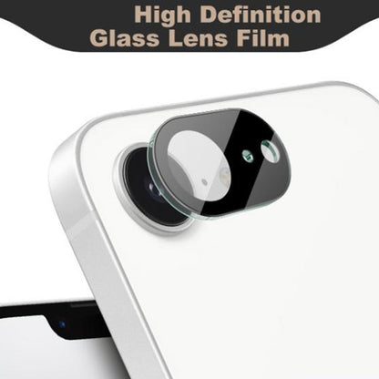 Bakre kameralinsebeskyttelse Techsuit for Apple iPhone 17e / 16e, Herdet glass, Svart