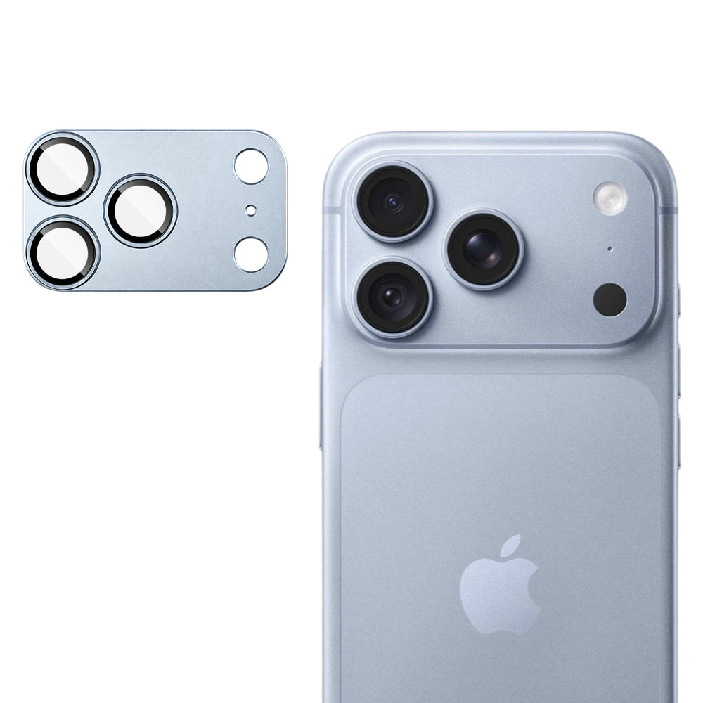 Techsuit beskyttelsesglass til bakkamera for Apple iPhone 18 Pro, herdet glass, lyseblå