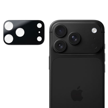 Bakre kameralinsebeskyttelse Techsuit for Apple iPhone 18 Pro, Herdet glass, Svart